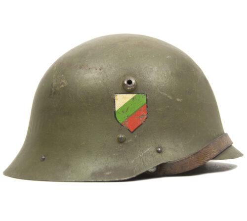 Bulgarian M36 Helmet with decal and chinstrap