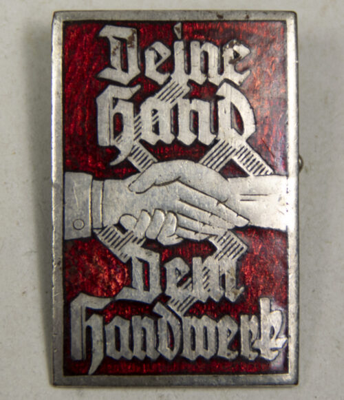 Dein Hand dem Handwerk abzeichen