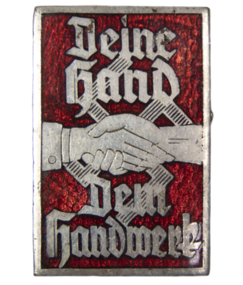 Dein Hand dem Handwerk abzeichen