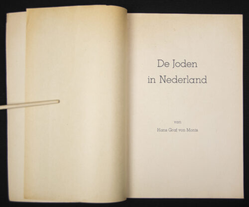 (Brochure) Hans Graf von Monts - De joden in Nederland (1941)