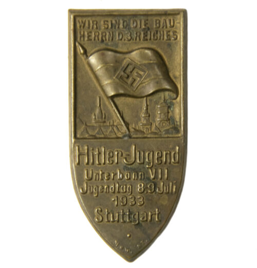 Hitlerjugend (HJ) Unterbann VII Jugendtag 8.9. Juli 1933 Stuttgart abzeichen