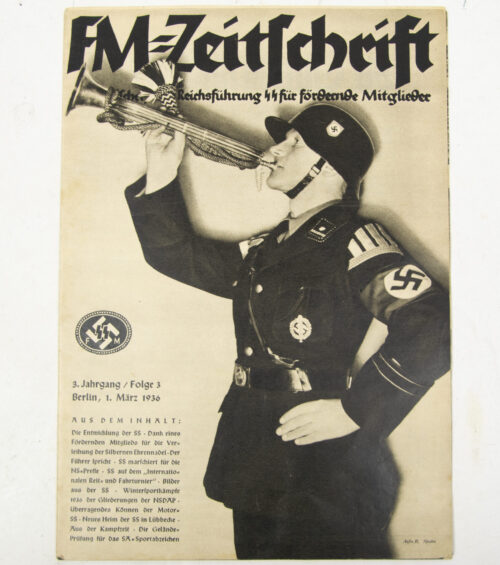 (Magazine) SS-FM Zeitschrift - Reichsführung SS für fördernde Mitglieder - 3. JahrgangFolge 3 (1936)