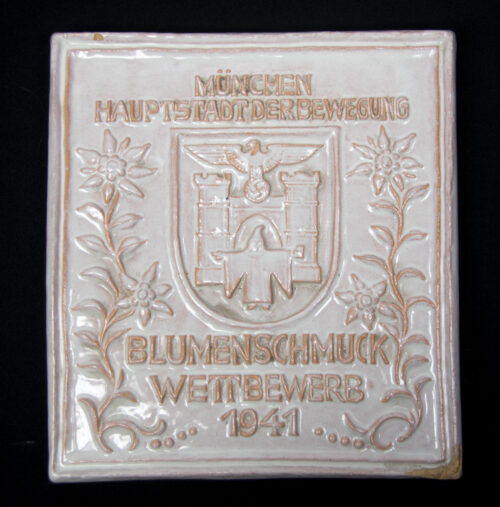 München Hauptstadt der Bewegung - Blumenschmuck Wettbewerb 1941 ceramic tile