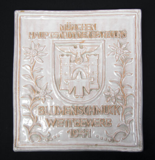 München Hauptstadt der Bewegung - Blumenschmuck Wettbewerb 1941 ceramic tile