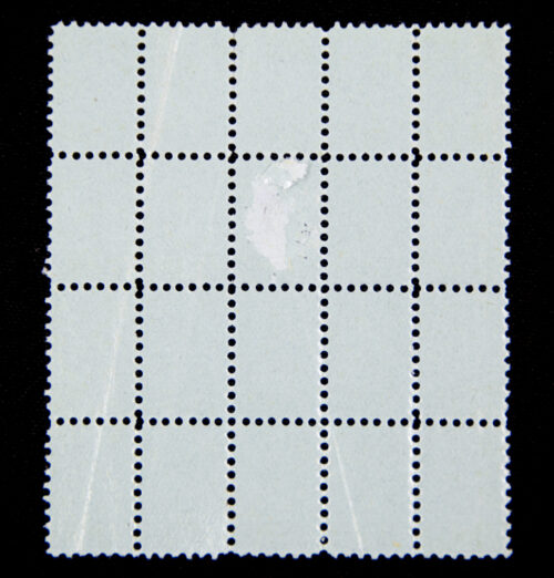 (NSB) Nationale Jeugdstorm sheet of 20 contribution stamps