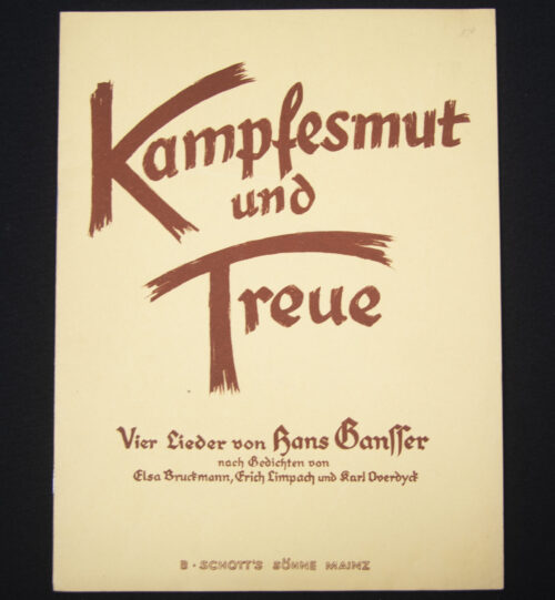 (NSDAP) Kampfesmut und Treue - sheet music