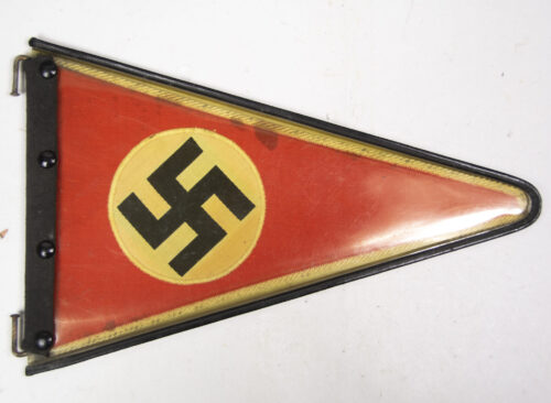 NSDAP double sided car pennant with cover