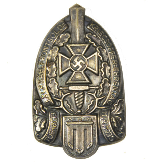 NSKOV - Tübingen 3. Schab. Frontsold. Kriegsopfer-Ehrentag 1.8.1935 abzeichen