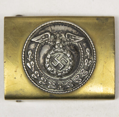 SA parade buckle with diagonal swastika centre