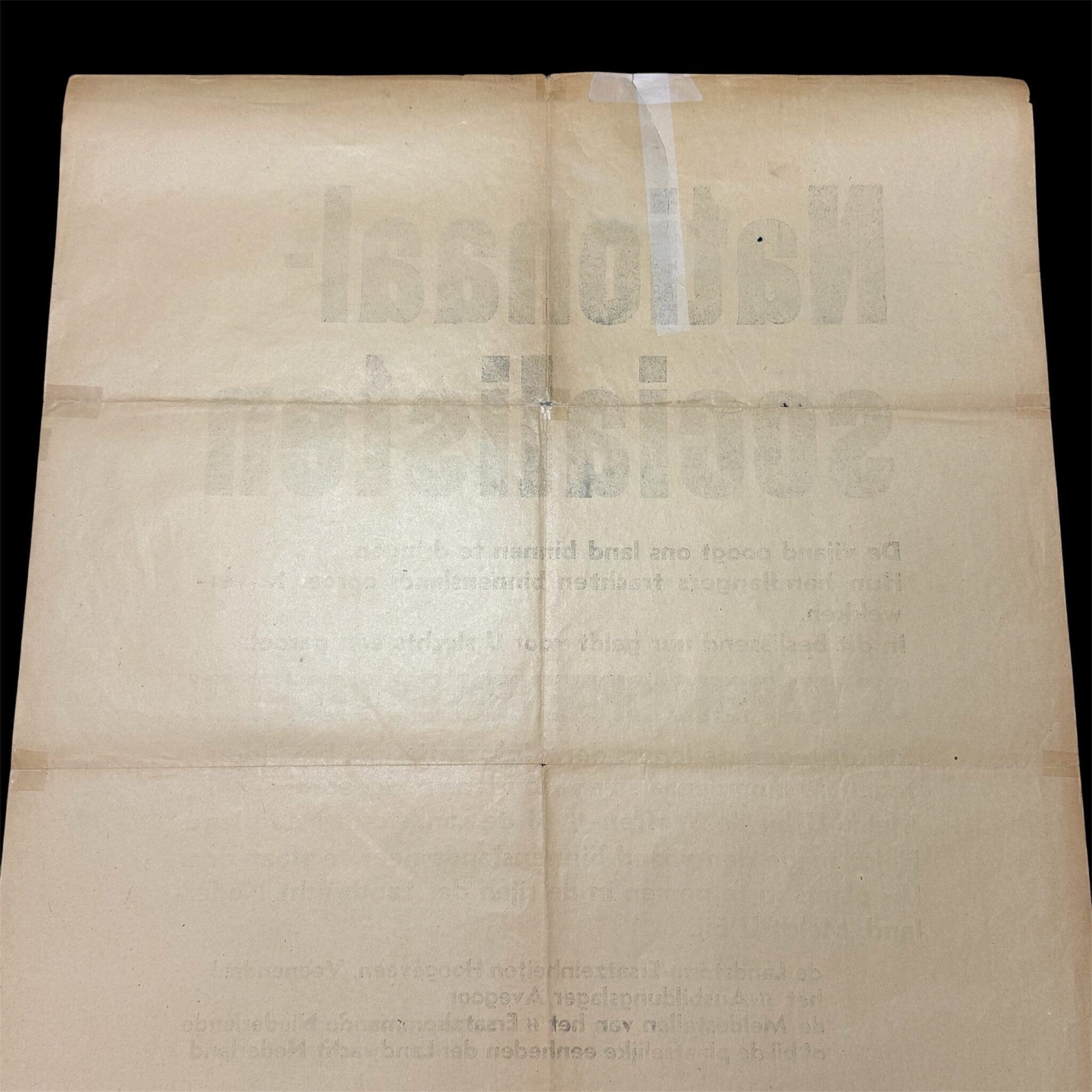 (Poster) Waffen-SS Germaansche-SS Landstorm Nederland - rare