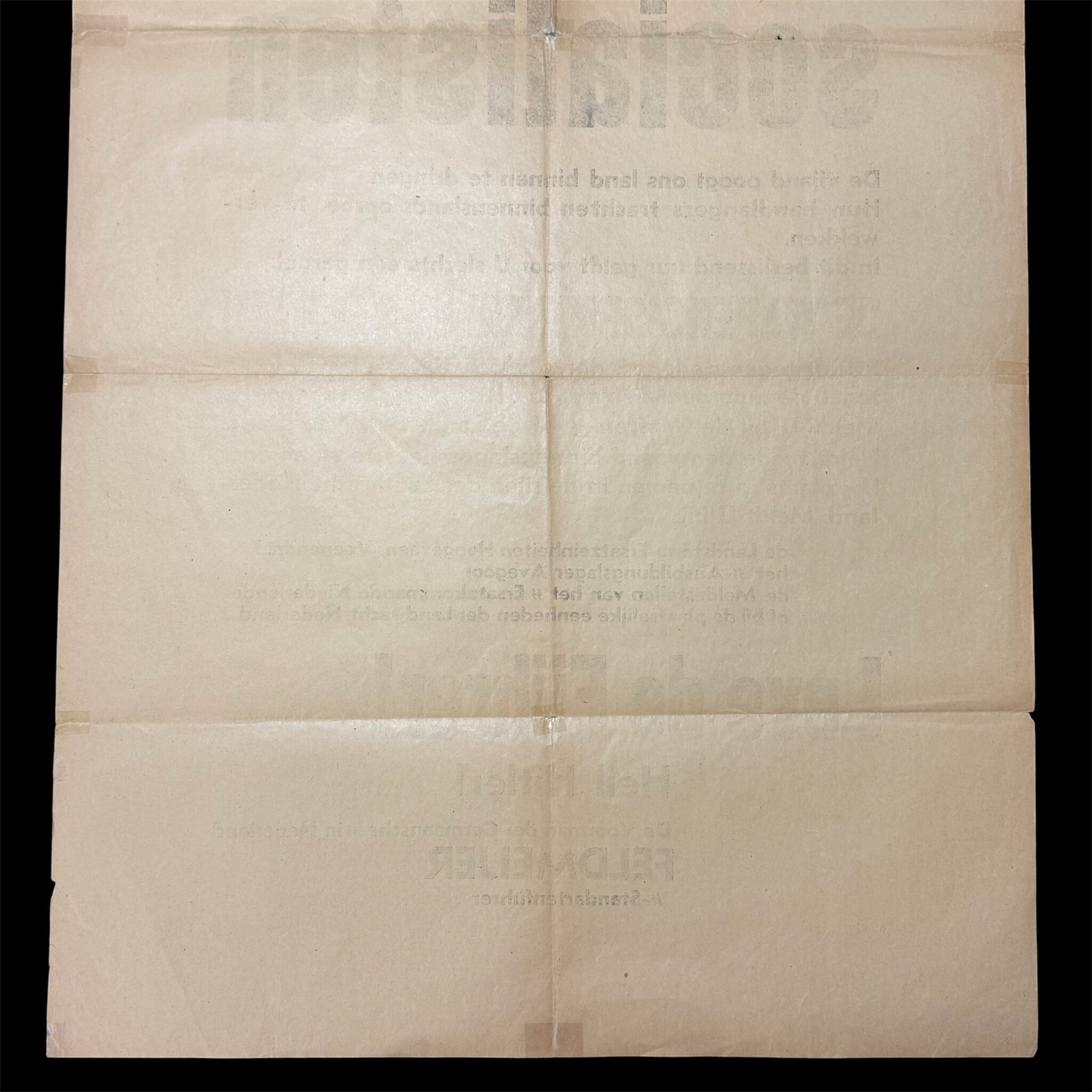 (Poster) Waffen-SS Germaansche-SS Landstorm Nederland - rare