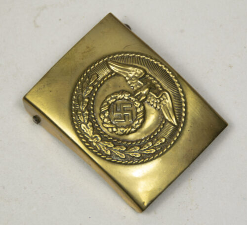 SA parade buckle with diagonal swastika centre