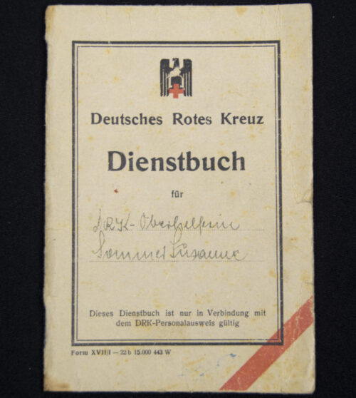 Deutsches Rotes Kreus (DRK) Dienstbuch