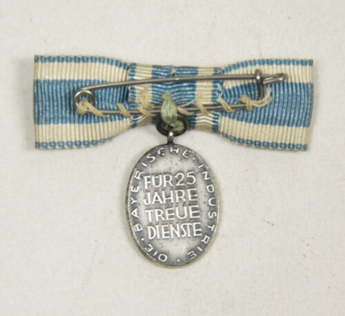 Ehrenzeichen des Verbandes Bayerischer Industriellen miniature medal for 25 years faithfull service