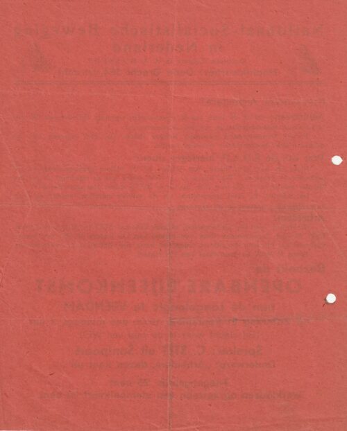(Flyer NSB) Openbare bijeenkomst te Veendam 21 September 1935