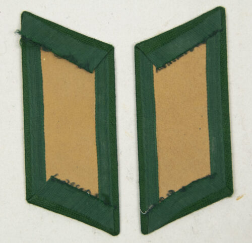 Reichsfinanzverwaltung Zollgrenzschutz pair of collar tabs Zollanwärter