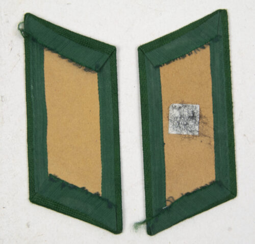 Reichsfinanzverwaltung Zollgrenzschutz pair of collar tabs Zollanwärter