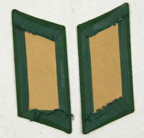 Reichsfinanzverwaltung Zollgrenzschutz pair of collar tabs Zollanwärter