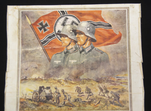 Wehrmacht (Heer) luxuary Artillery citation (42×30 cm) (1937)