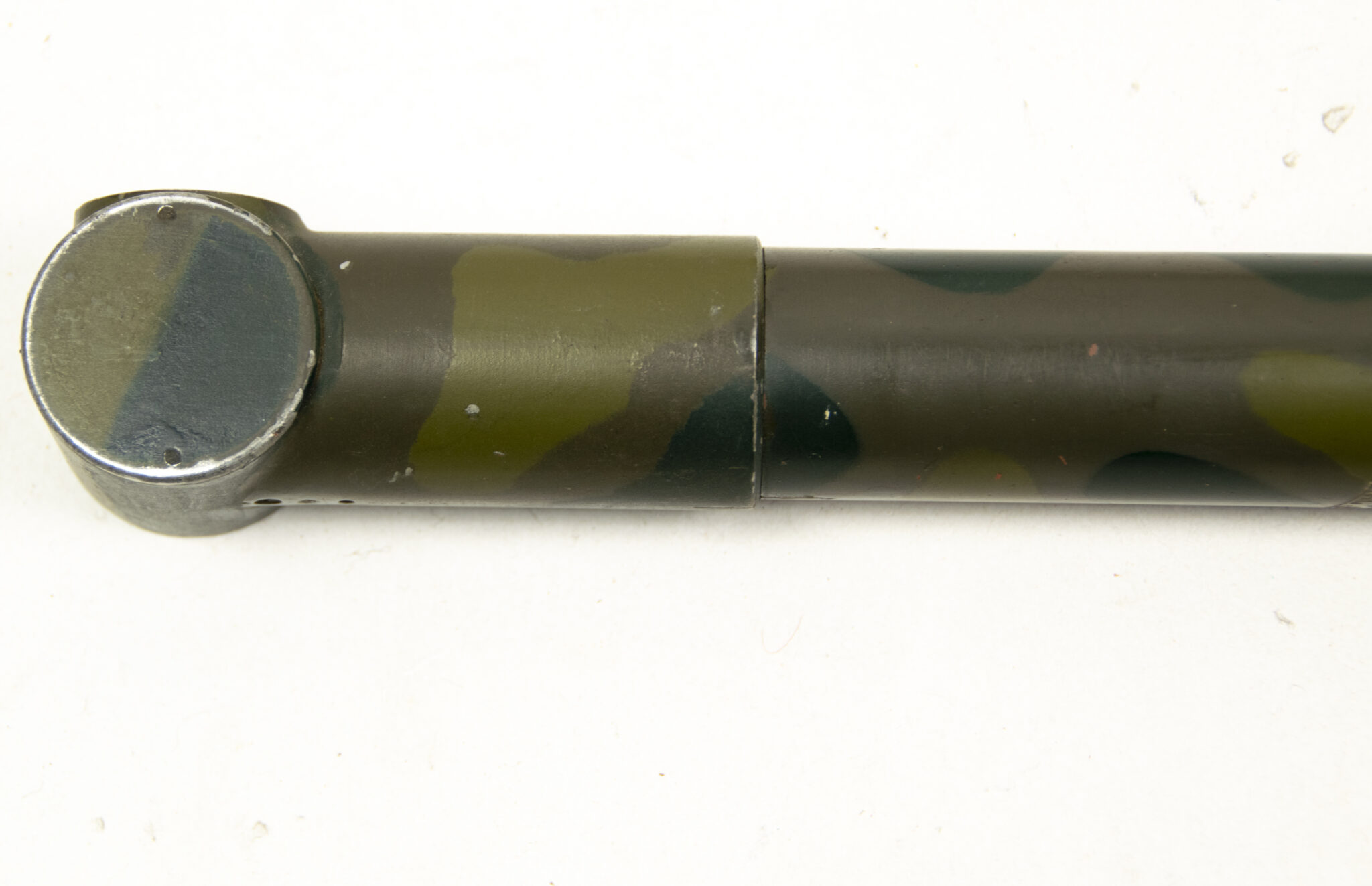 French camouflaged trench periscope complete with leather case - Image 21