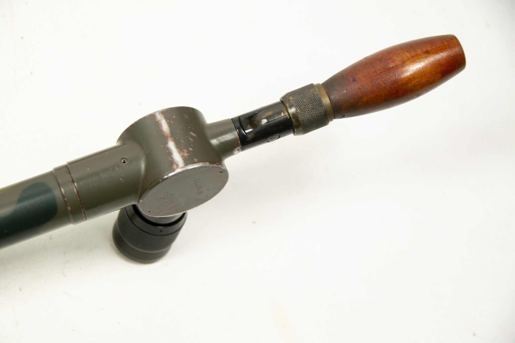 French camouflaged trench periscope complete with leather case - Image 32