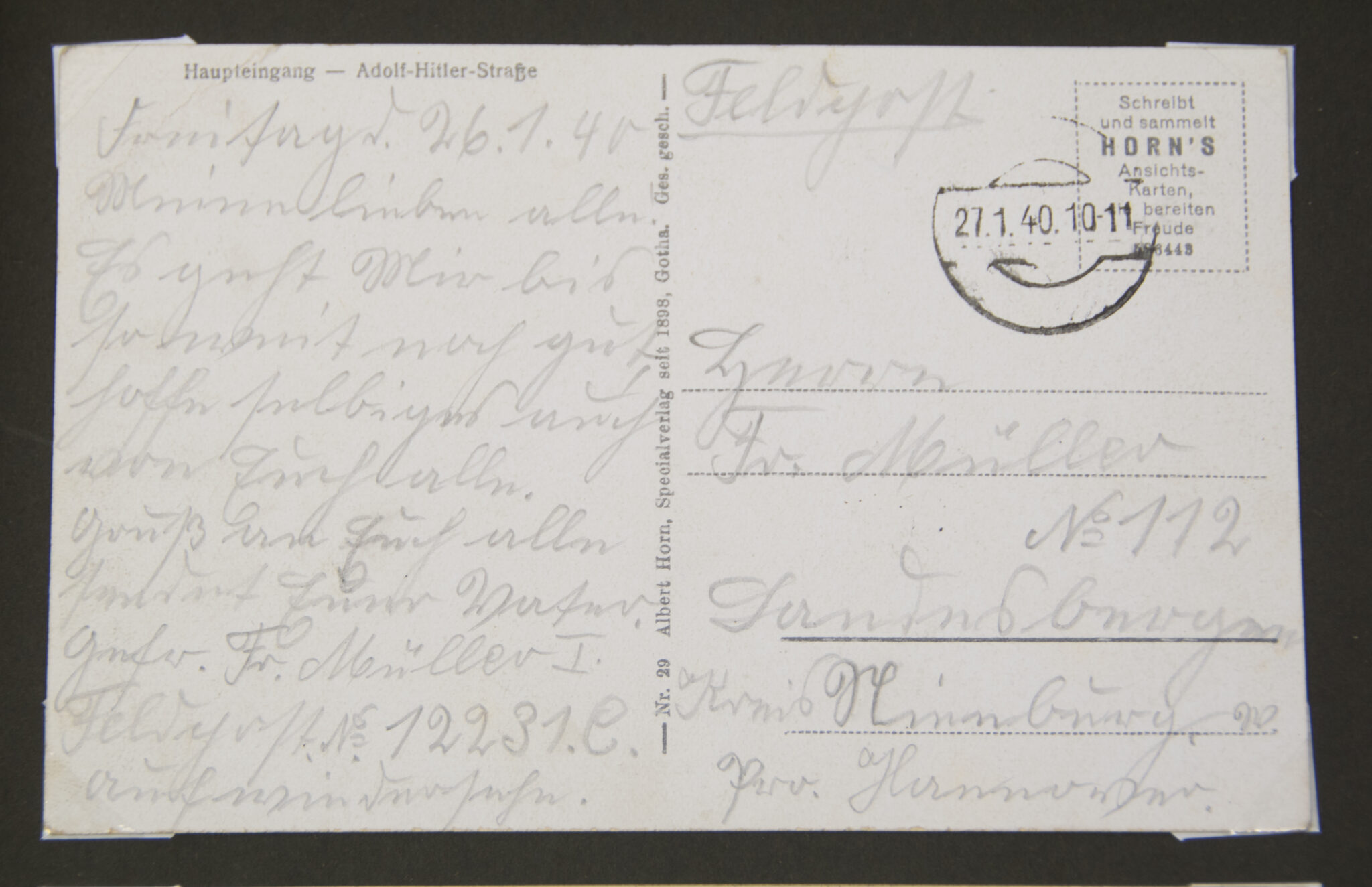 Deutsche Rote Kreuz (DRK) photoalbum with a collection of german postcards + photos + WHW tags, etc - Image 157