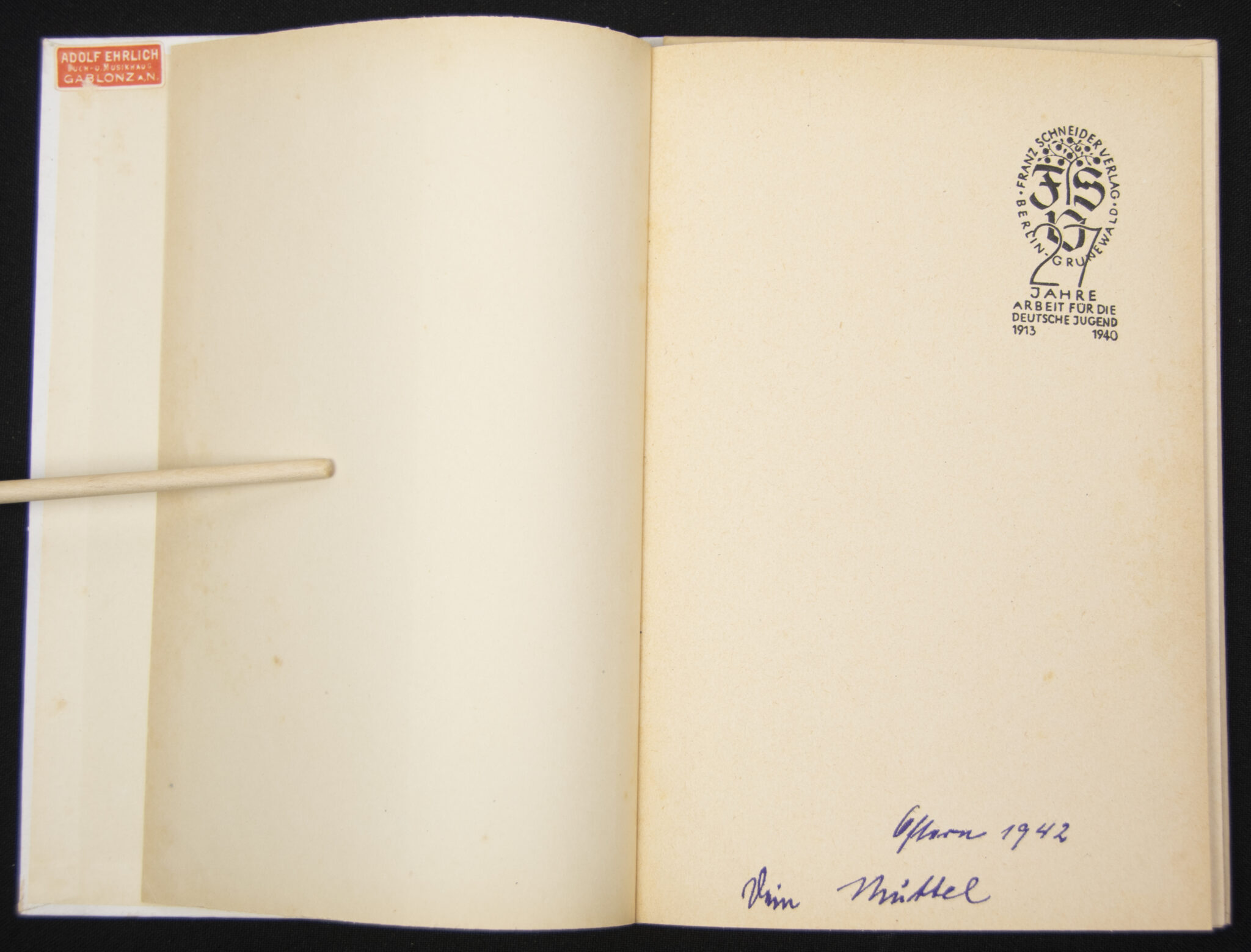 (Book) Hitlerjugend (HJ) M. Mohrhenn - Abenteuer im Bayrischen Wald (1937) - rare