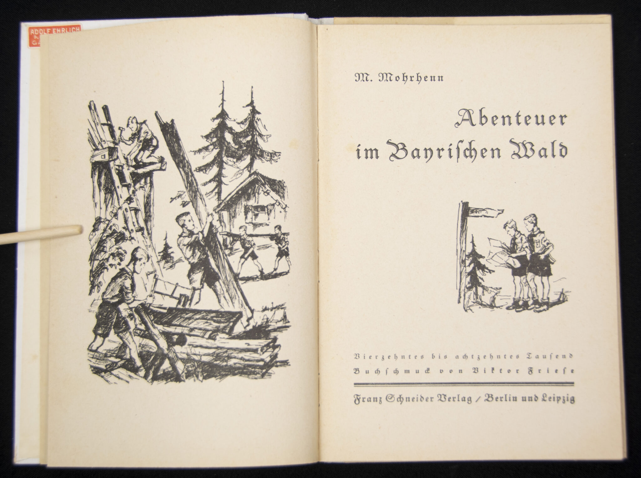 (Book) Hitlerjugend (HJ) M. Mohrhenn - Abenteuer im Bayrischen Wald (1937) - rare