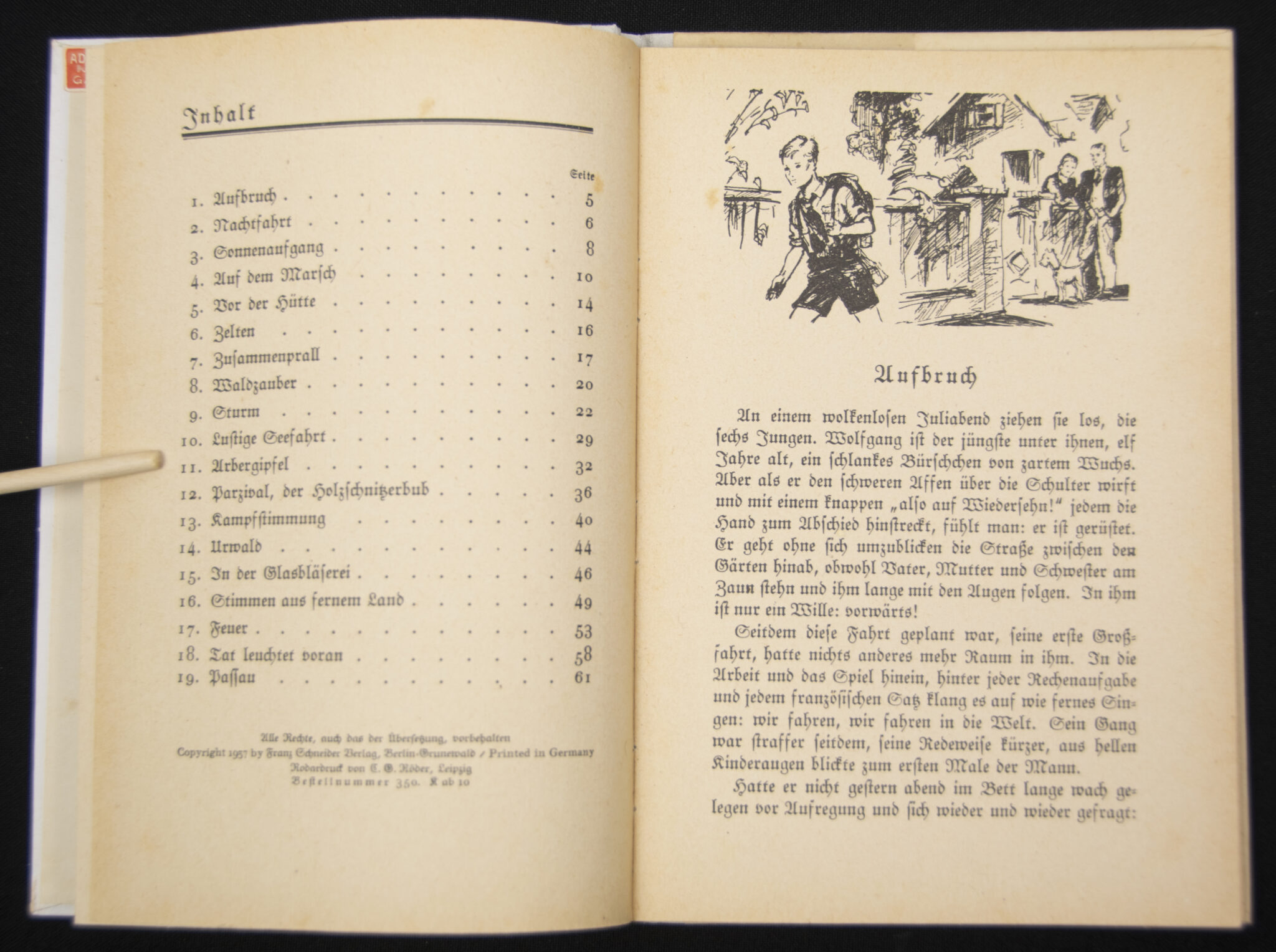 (Book) Hitlerjugend (HJ) M. Mohrhenn - Abenteuer im Bayrischen Wald (1937) - rare