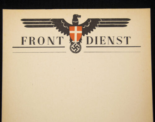 Official Frontdienst writting paper / rare