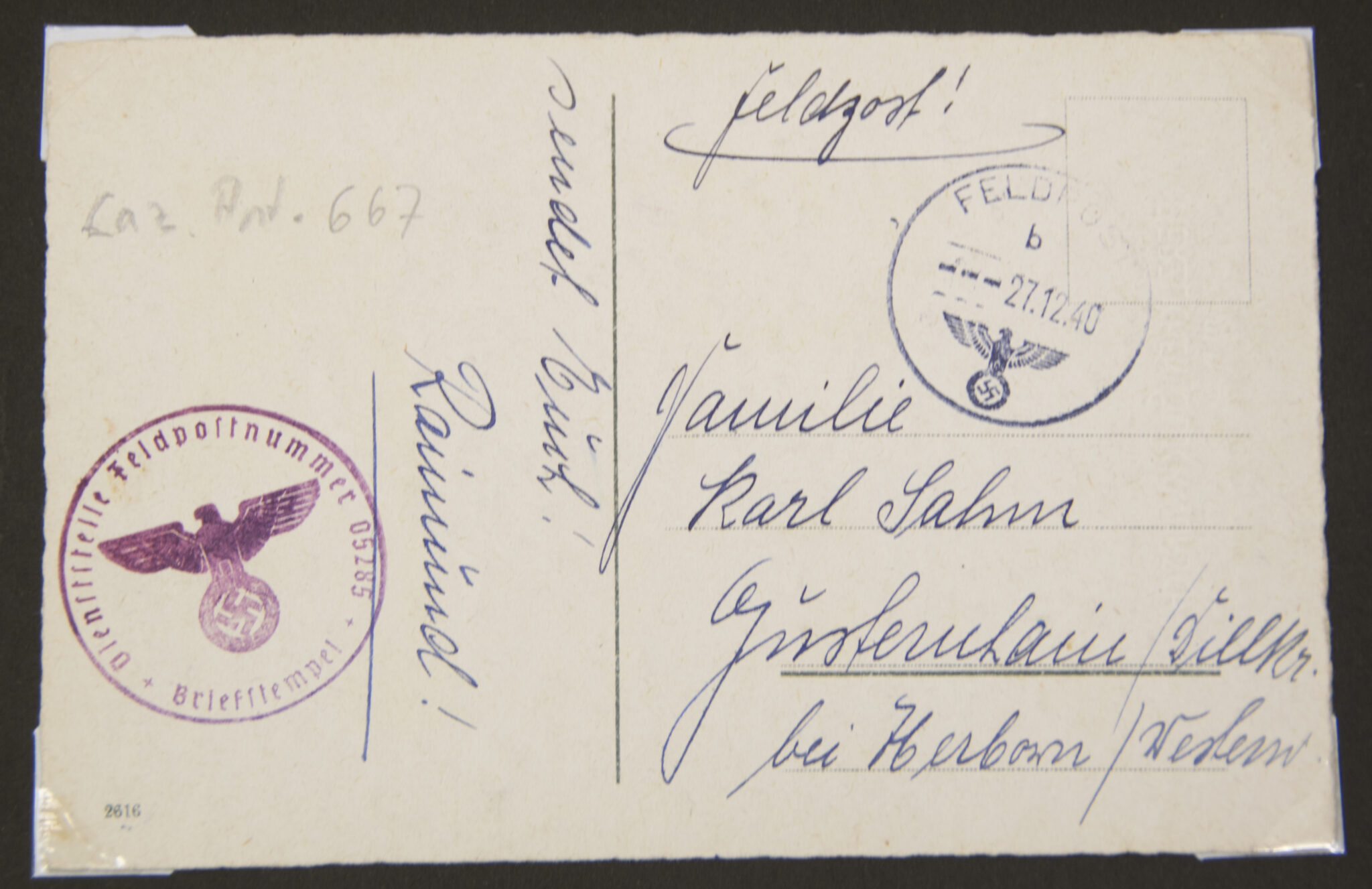 Deutsche Rote Kreuz (DRK) photoalbum with a collection of german postcards + photos + WHW tags, etc - Image 171