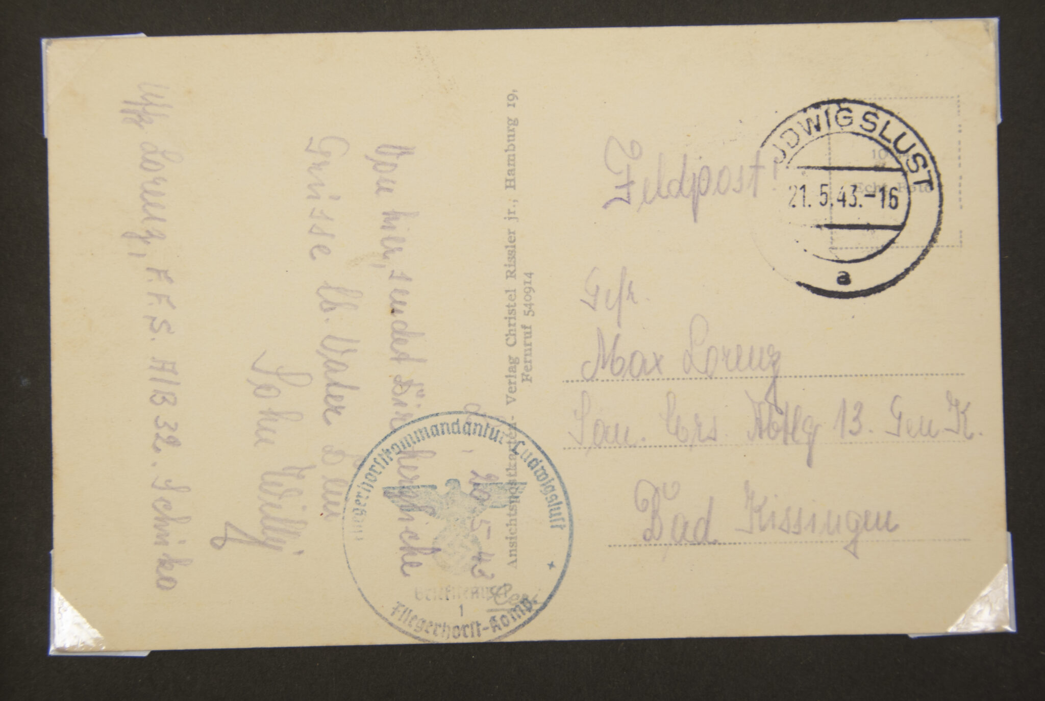 Deutsche Rote Kreuz (DRK) photoalbum with a collection of german postcards + photos + WHW tags, etc - Image 87