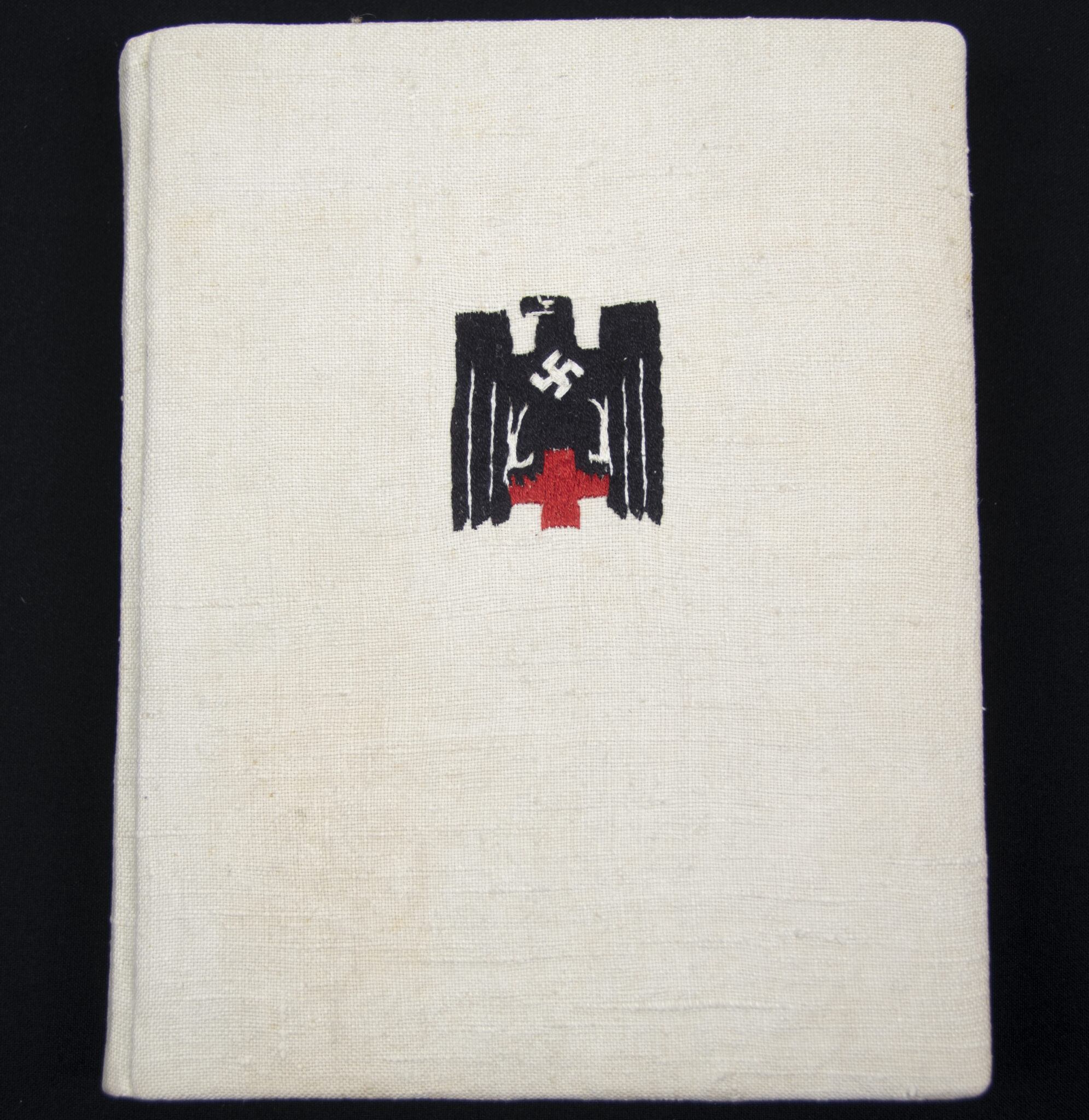 Deutsche Rote Kreuz (DRK) photoalbum with a collection of german postcards + photos + WHW tags, etc