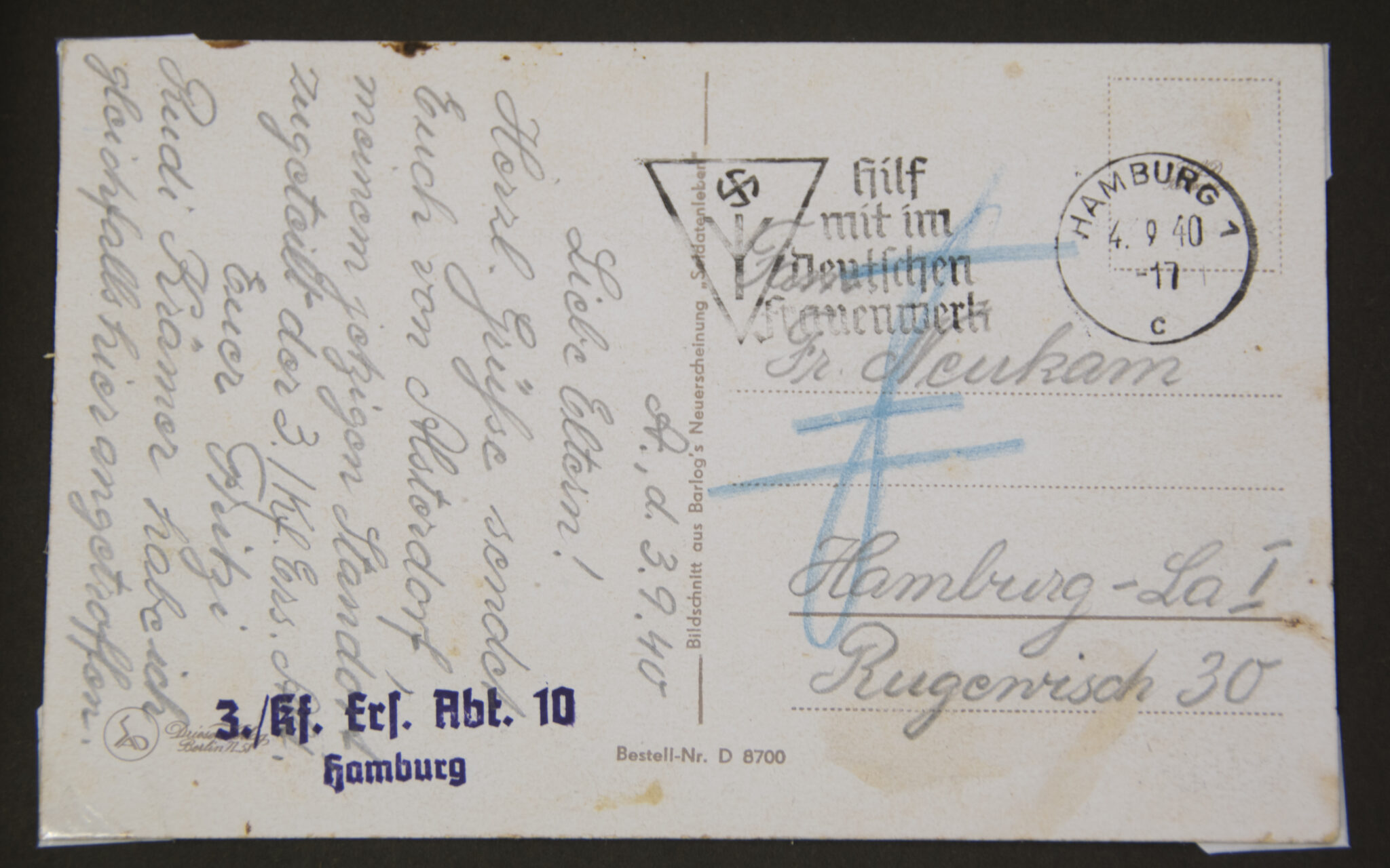 Deutsche Rote Kreuz (DRK) photoalbum with a collection of german postcards + photos + WHW tags, etc - Image 33