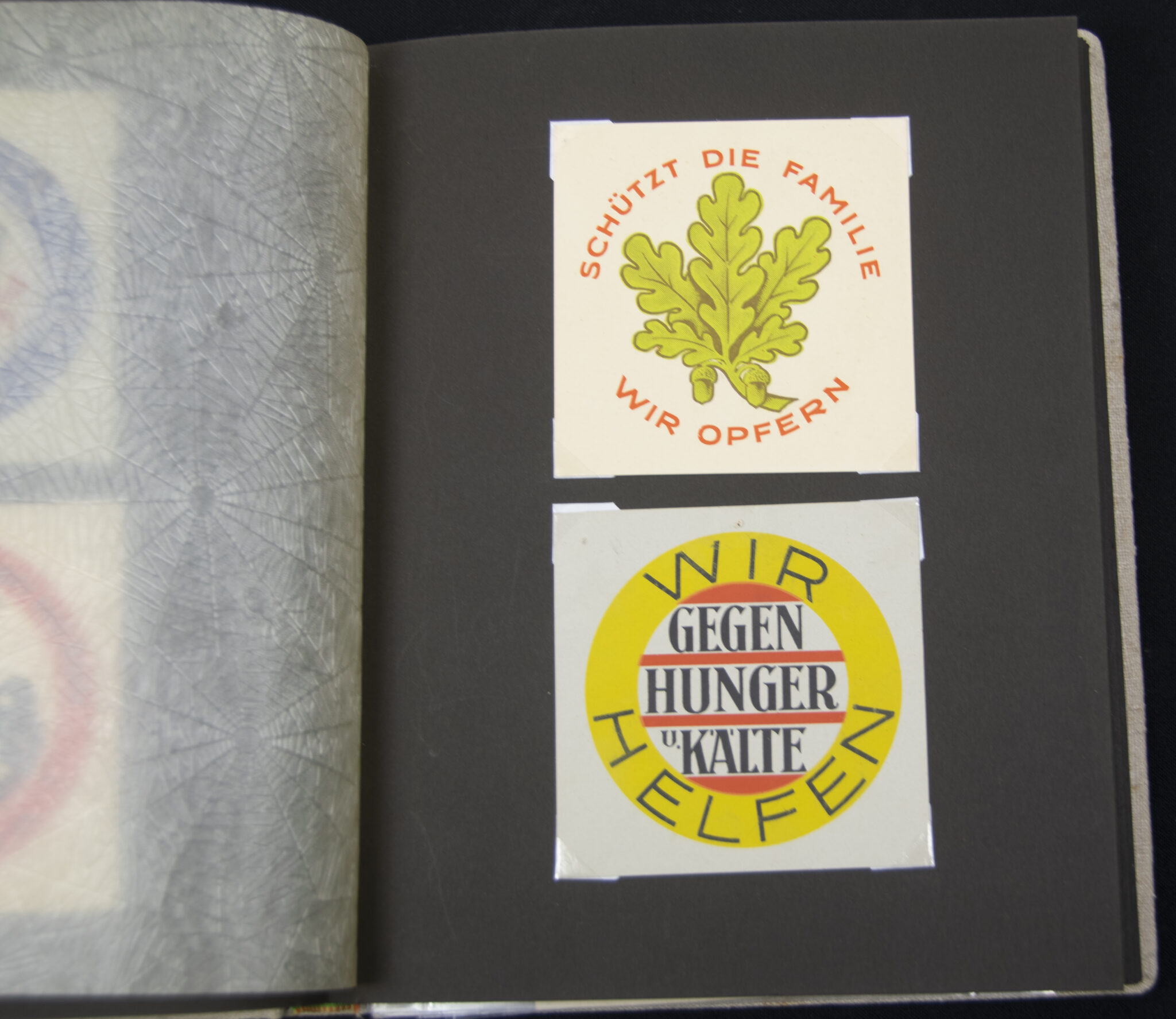Deutsche Rote Kreuz (DRK) photoalbum with a collection of german postcards + photos + WHW tags, etc - Image 133