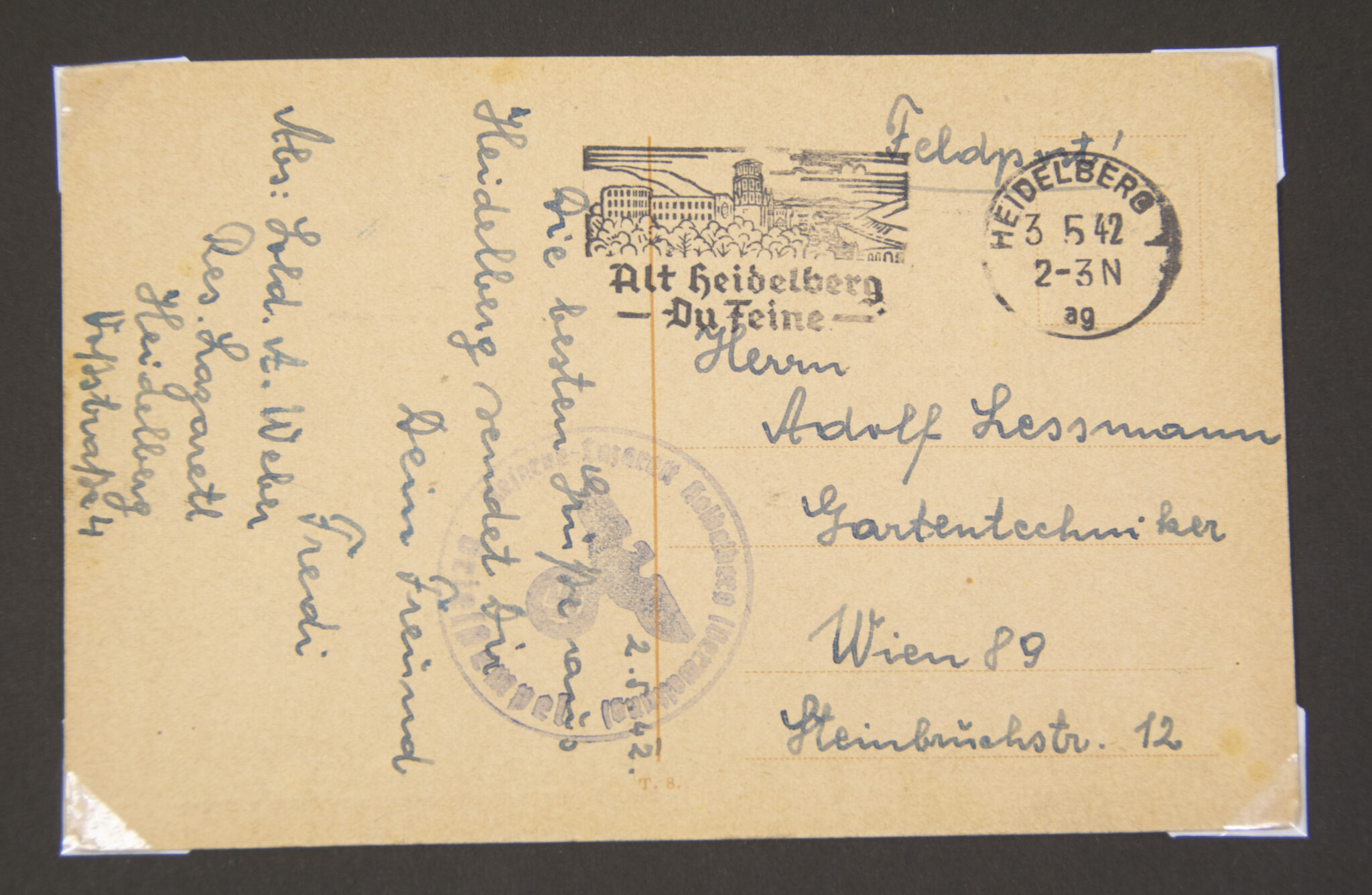 Deutsche Rote Kreuz (DRK) photoalbum with a collection of german postcards + photos + WHW tags, etc - Image 141