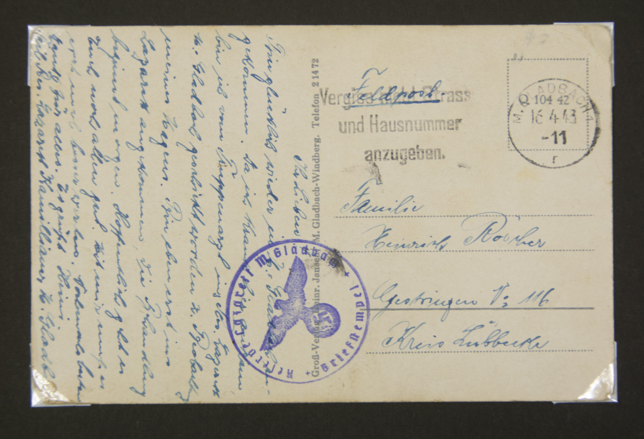 Deutsche Rote Kreuz (DRK) photoalbum with a collection of german postcards + photos + WHW tags, etc - Image 142
