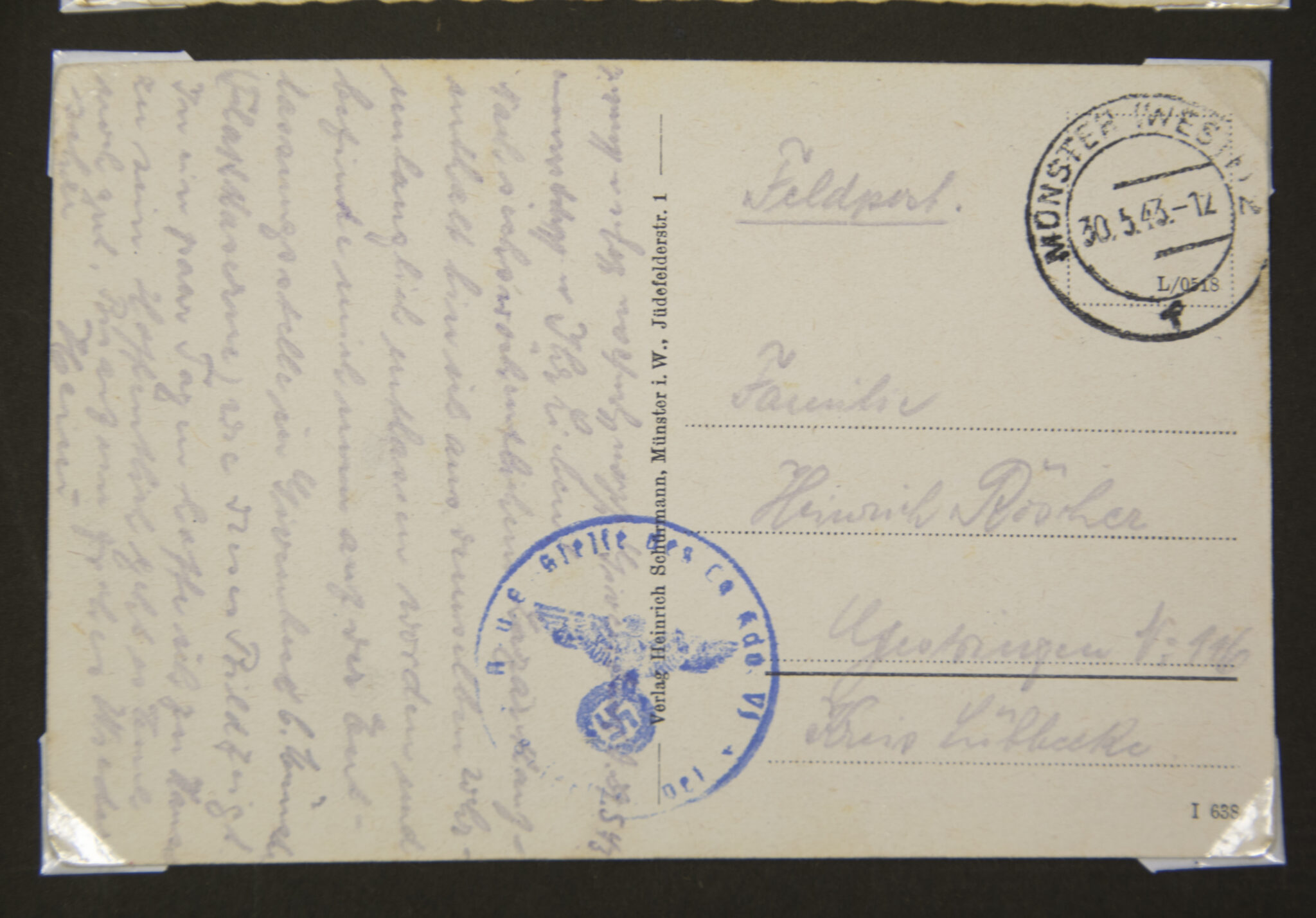 Deutsche Rote Kreuz (DRK) photoalbum with a collection of german postcards + photos + WHW tags, etc - Image 151