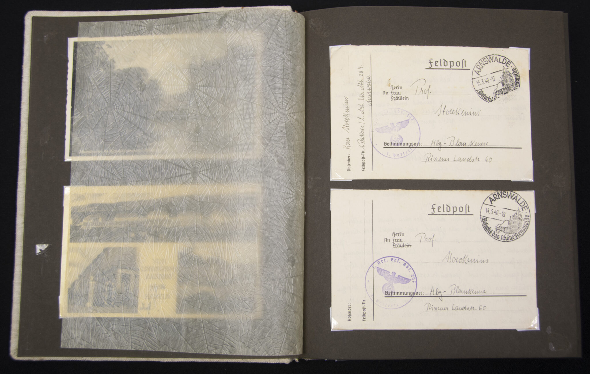 Deutsche Rote Kreuz (DRK) photoalbum with a collection of german postcards + photos + WHW tags, etc - Image 21
