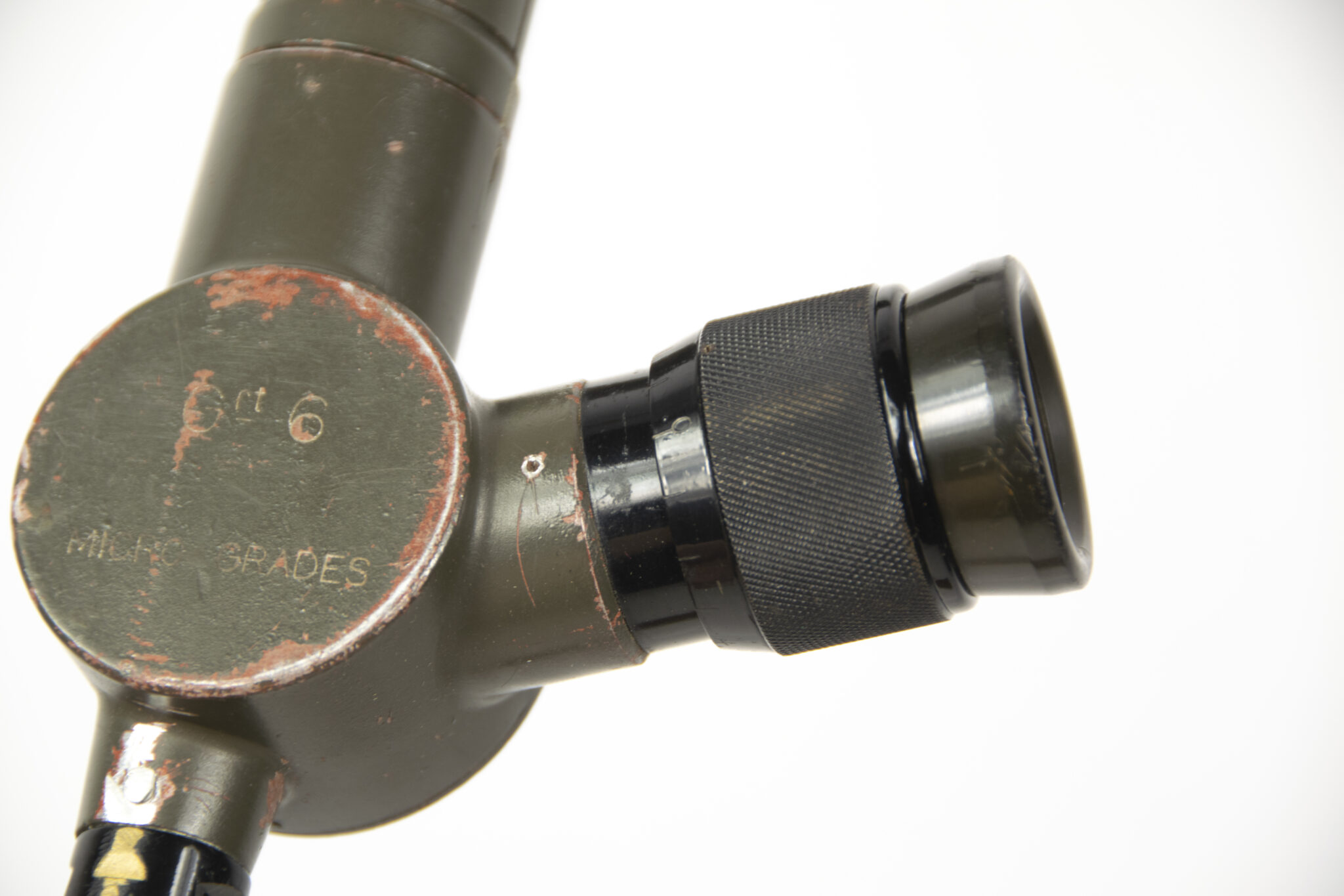 French camouflaged trench periscope complete with leather case - Image 35