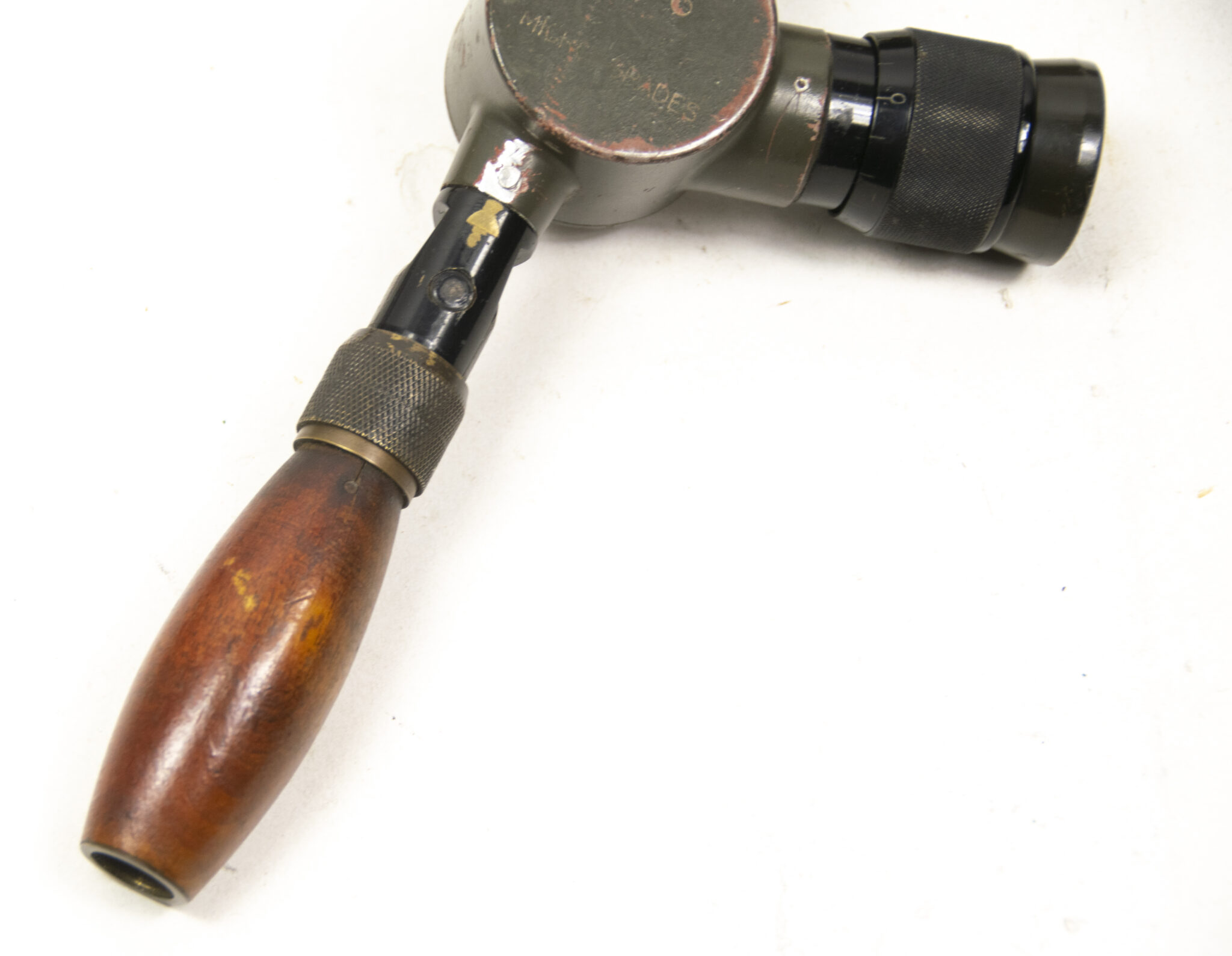 French camouflaged trench periscope complete with leather case - Image 38