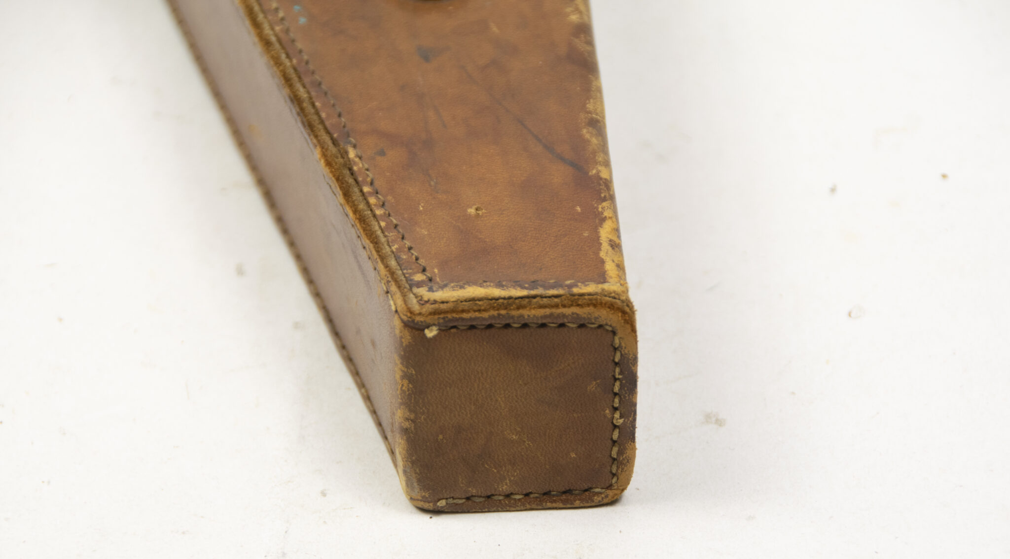 French camouflaged trench periscope complete with leather case - Image 7