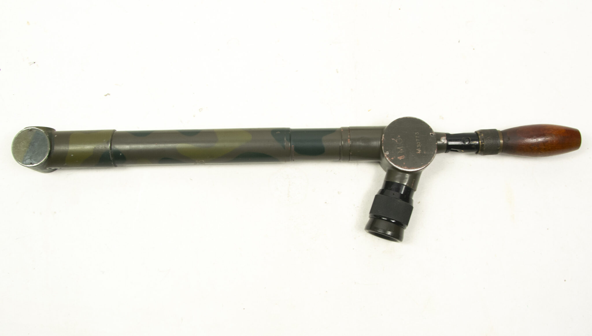French camouflaged trench periscope complete with leather case - Image 16