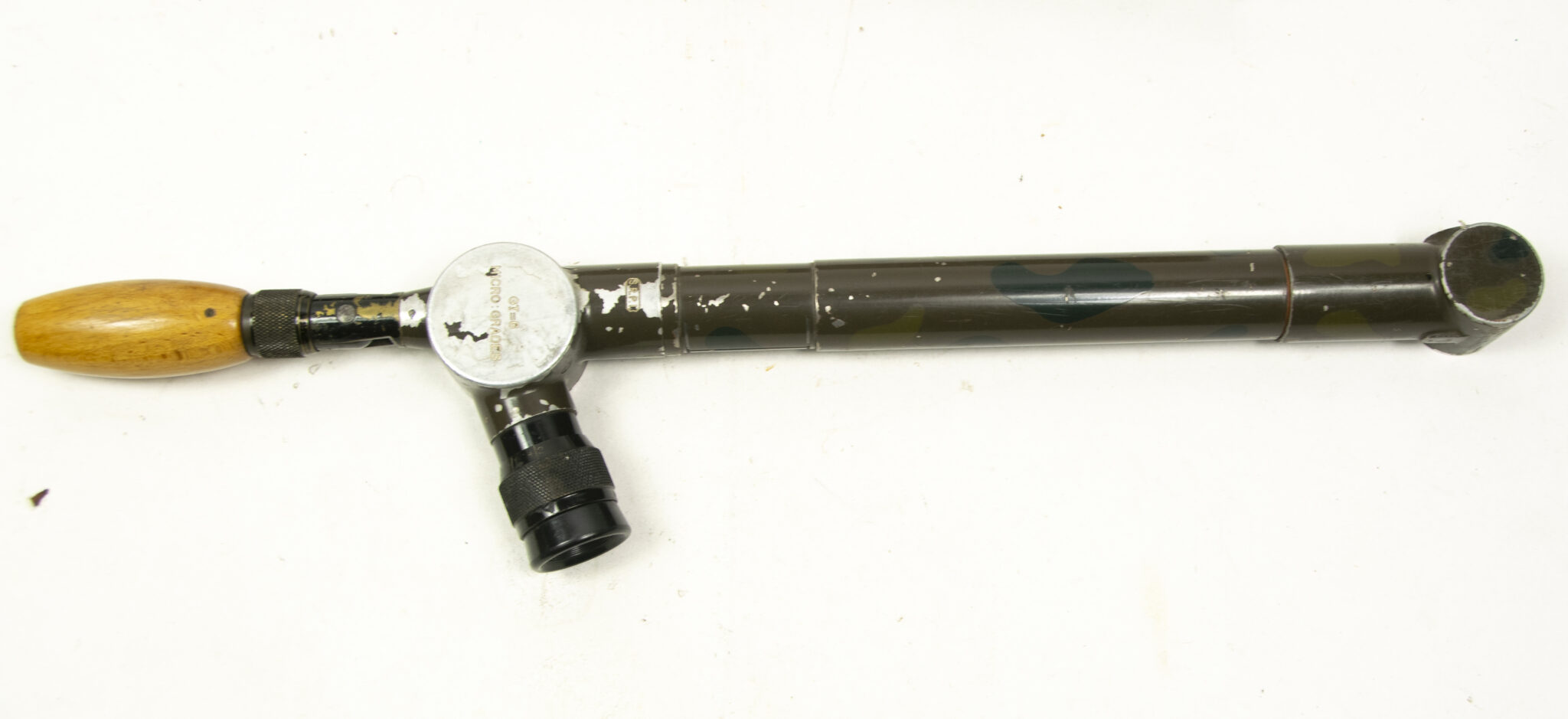 French camouflaged trench periscope complete with leather case - Image 24