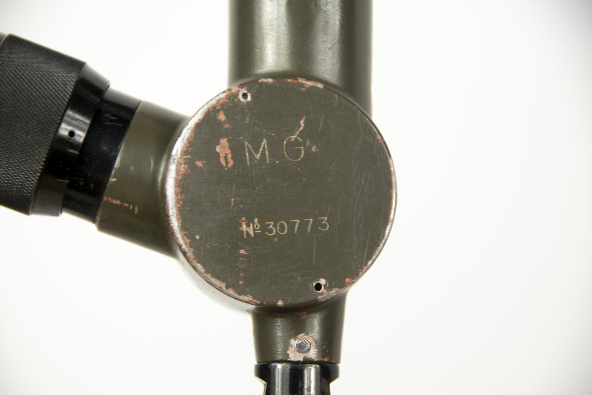 French camouflaged trench periscope complete with leather case - Image 33