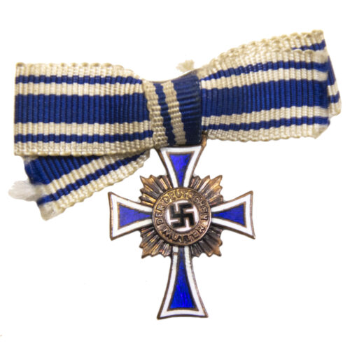 Miniature Mutterkreuz Motherscross in bronze