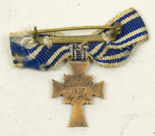 Miniature Mutterkreuz / Motherscross in bronze