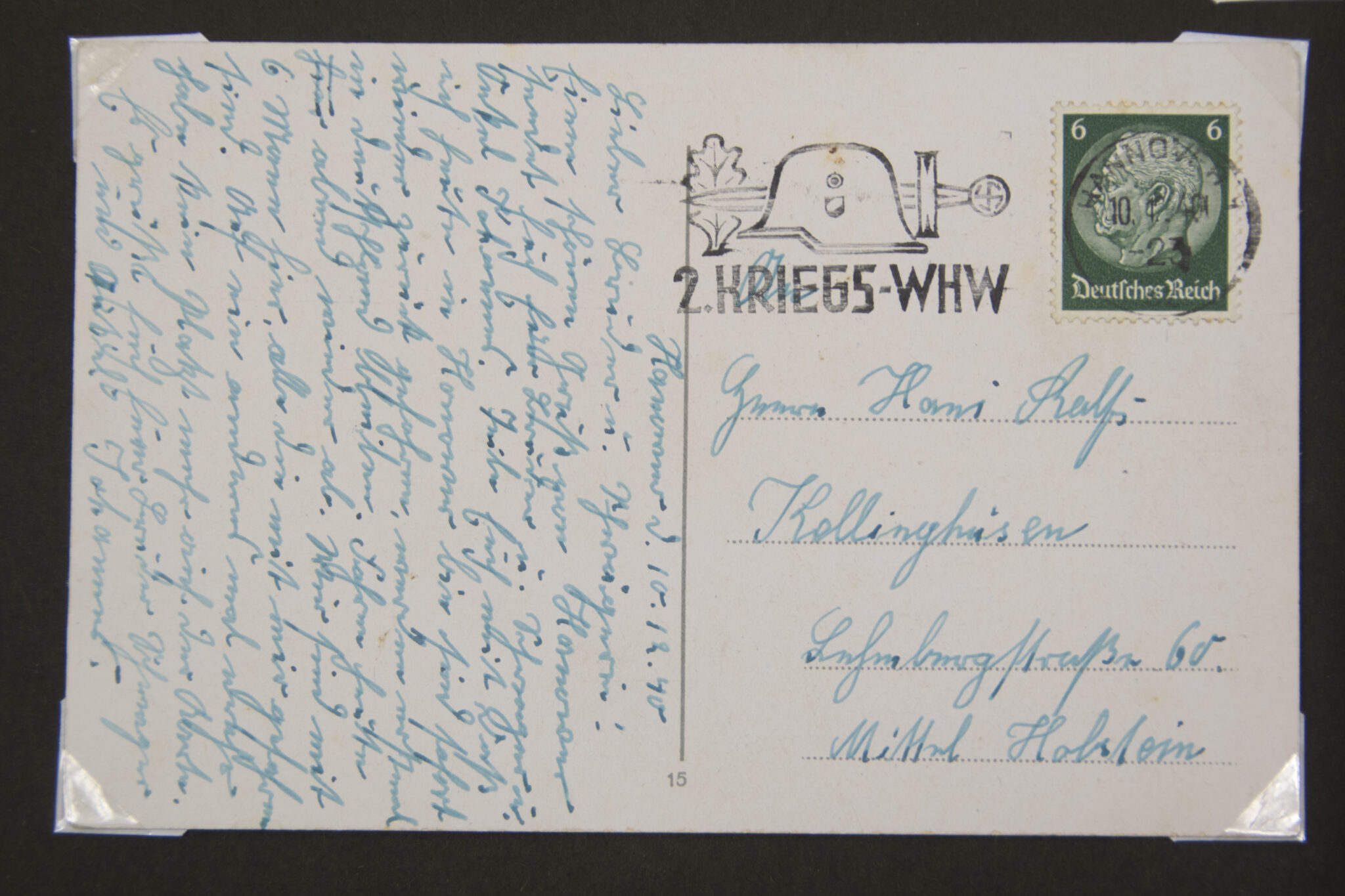 Deutsche Rote Kreuz (DRK) photoalbum with a collection of german postcards + photos + WHW tags, etc - Image 123