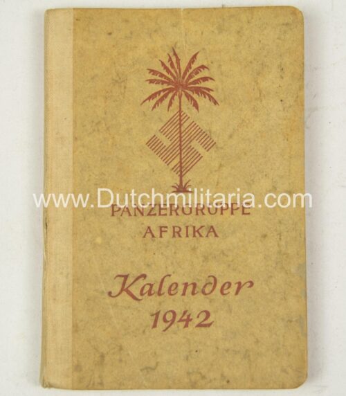(Pocketbook agenda) Panzergruppe Afrika Kalender 1942
