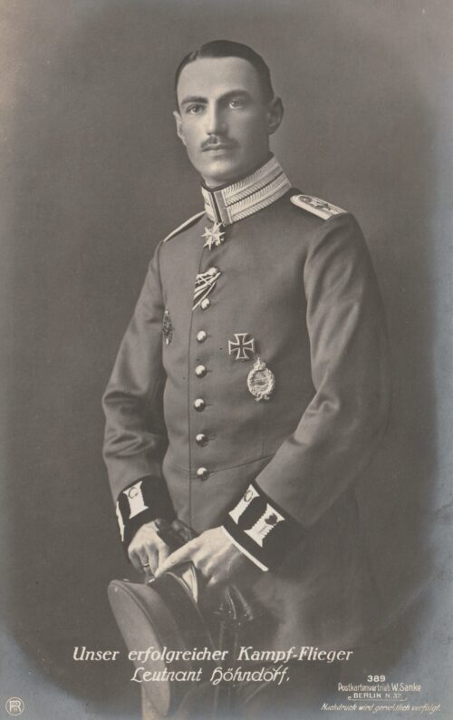 (Postcard) Sanke #389 Unser erfolgreicher Kampf-Flieger Leutnant Höhndorf